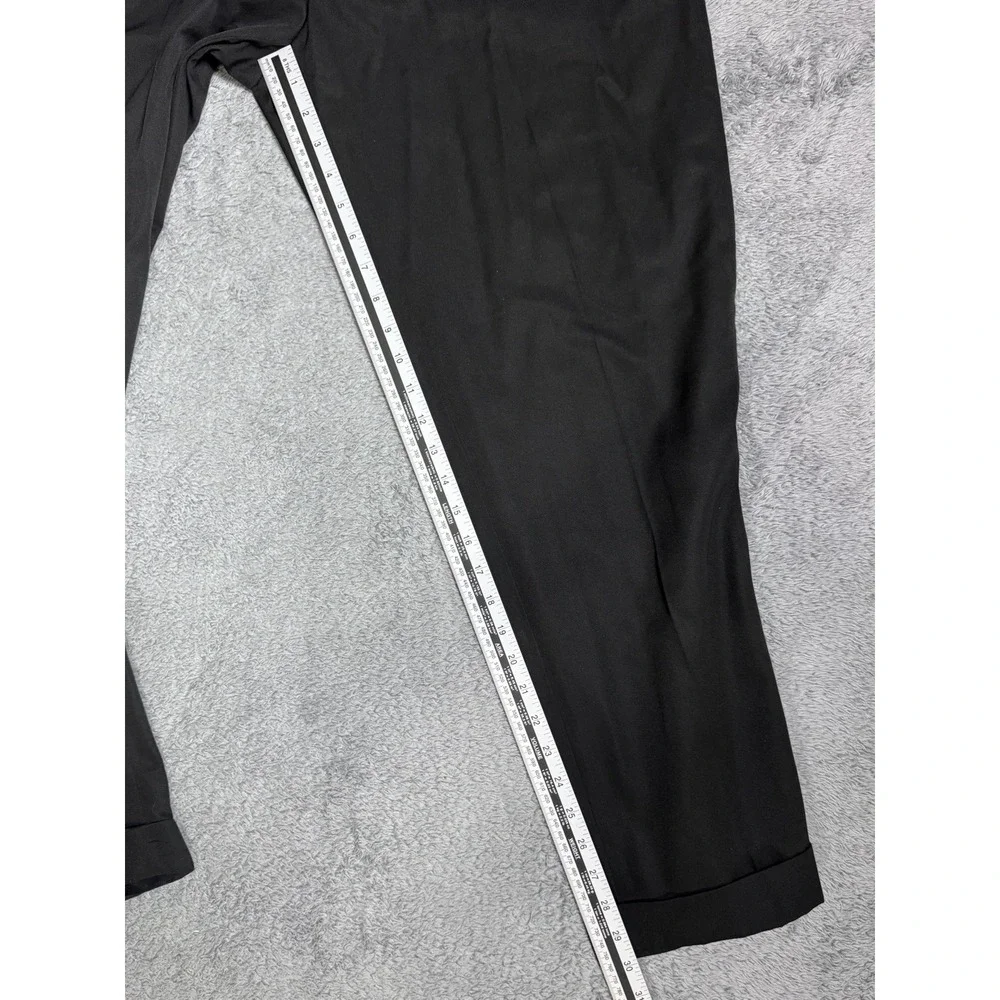 VTG Polo Golf Ralph Lauren Pleated Pants Men's 34x30 Black Cuffed Hem Ivy League
